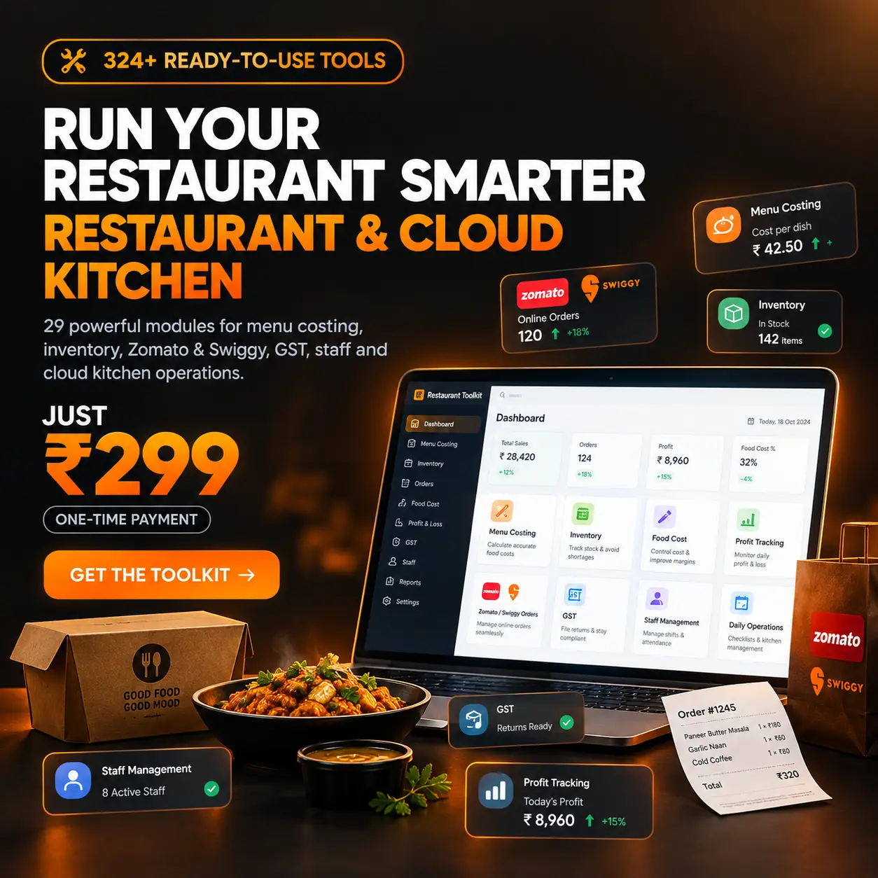 Restaurant Toolkit Features